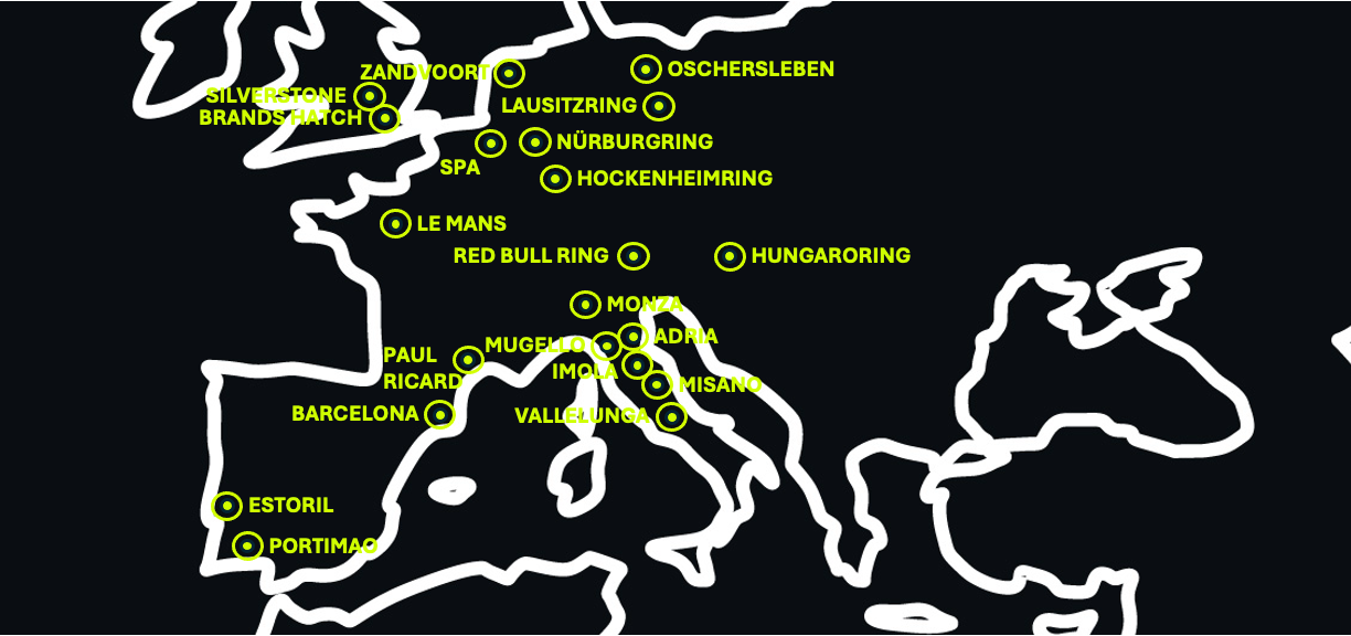 Trackmap Europe